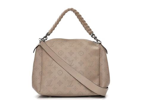 Louis Vuitton Tote Babylone Chain Monogram Mahina BB Galet